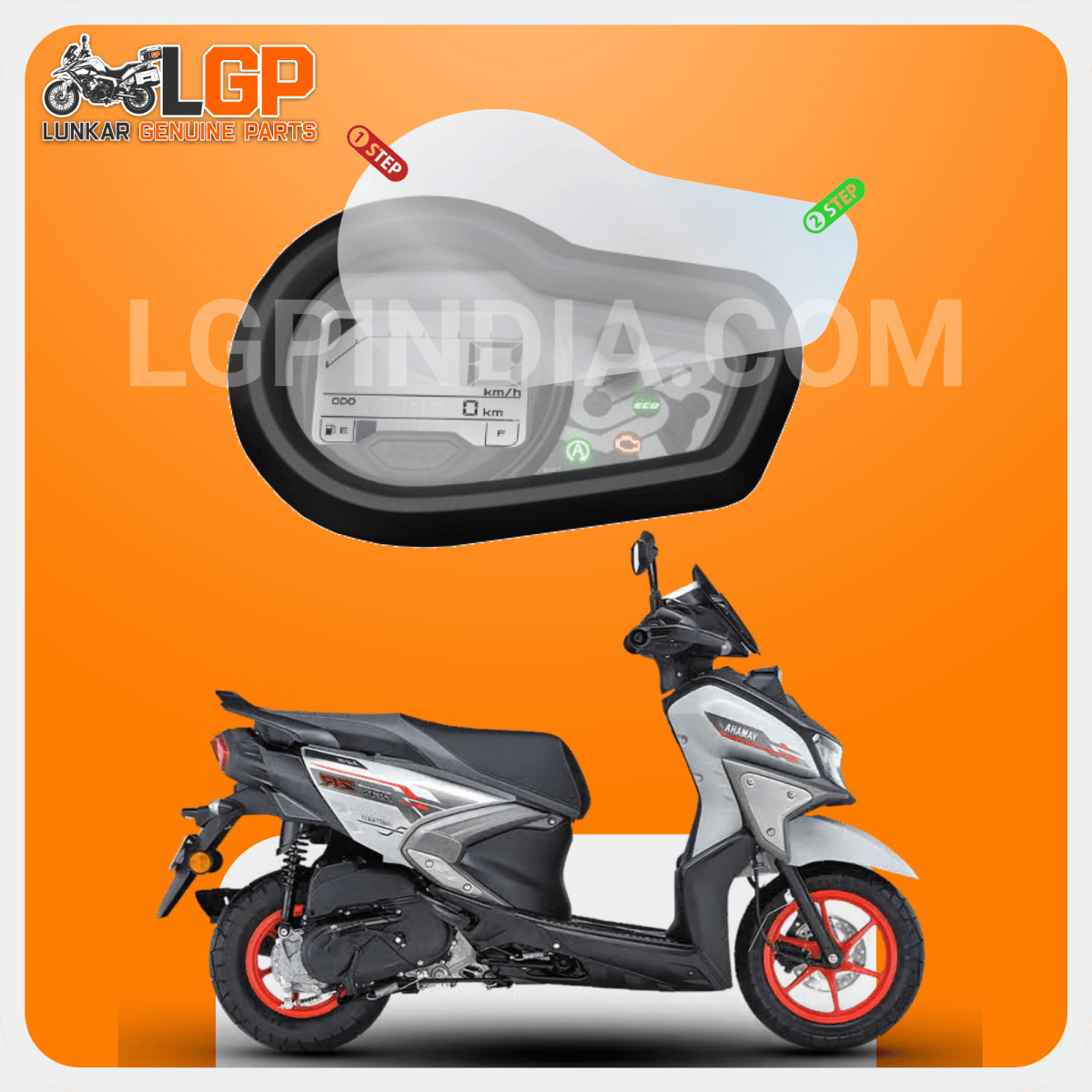 LGP SCREEN GUARD DISPLAY PROTECTOR YAMAHARAY ZR 125 (WITHOUT BUTTON HOLE) - LGP India
