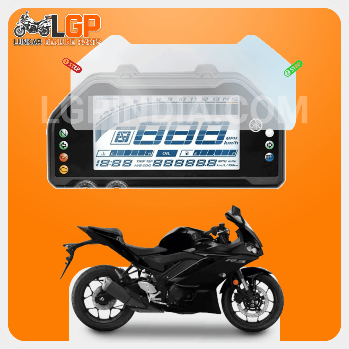 LGP SCREEN GUARD DISPLAY PROTECTOR YAMAHAR3 / MT 03 - LGP India