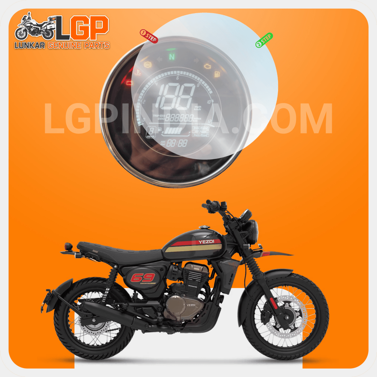 LGP SCREEN GUARD DISPLAY PROTECTOR YEZDISCRAMBLER & ROADSTER - LGP India
