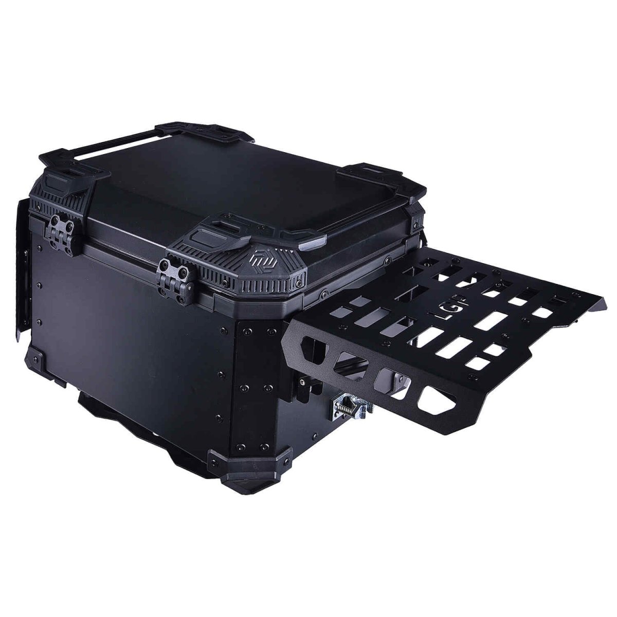 LGP TOP BOX 45L BLACK ARMOURED WITH BACKREST - LGP India