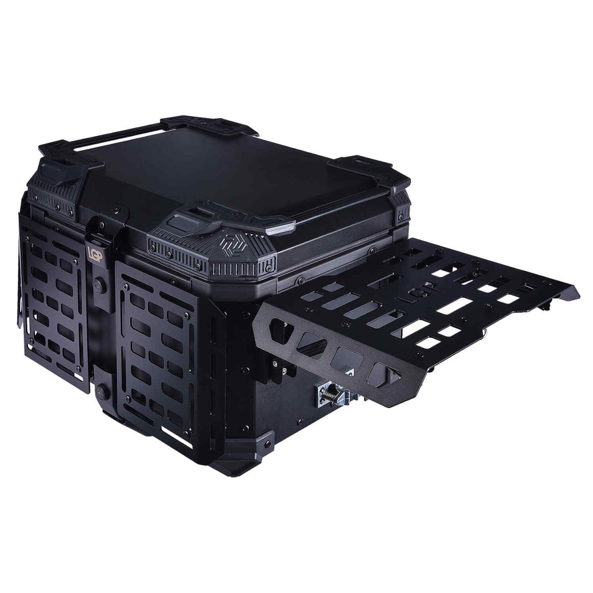 LGP TOP BOX 45L BLACK ARMOURED WITH BACKREST - LGP India