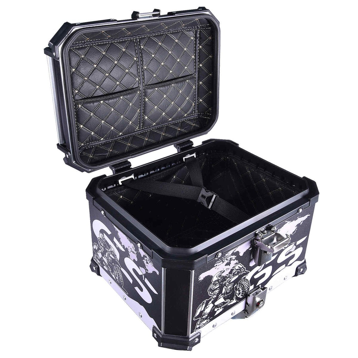LGP TOP BOX 45L BLACK GS WITH BACKREST - LGP India