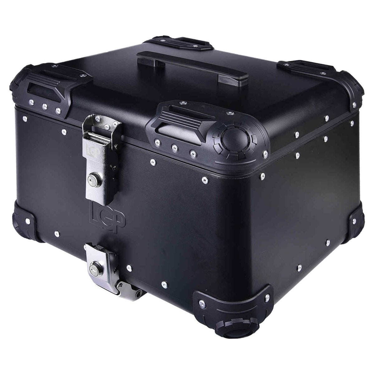 LGP TOP BOX 45L BLACK ROUND CORNER WITH BACKREST - LGP India