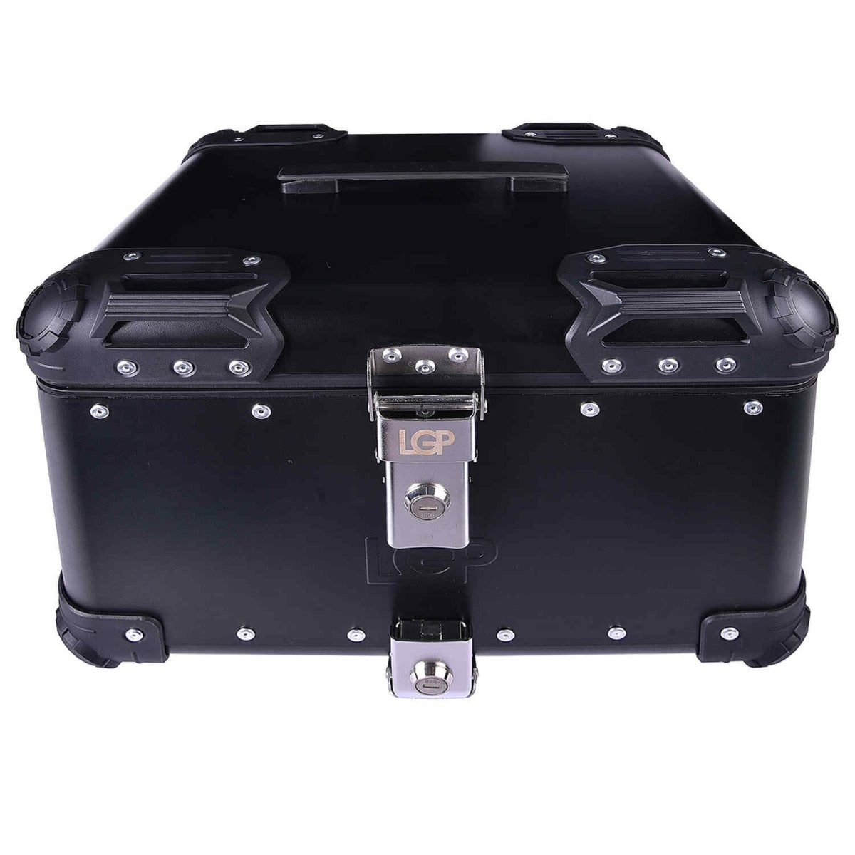 LGP TOP BOX 45L BLACK ROUND CORNER WITH BACKREST - LGP India