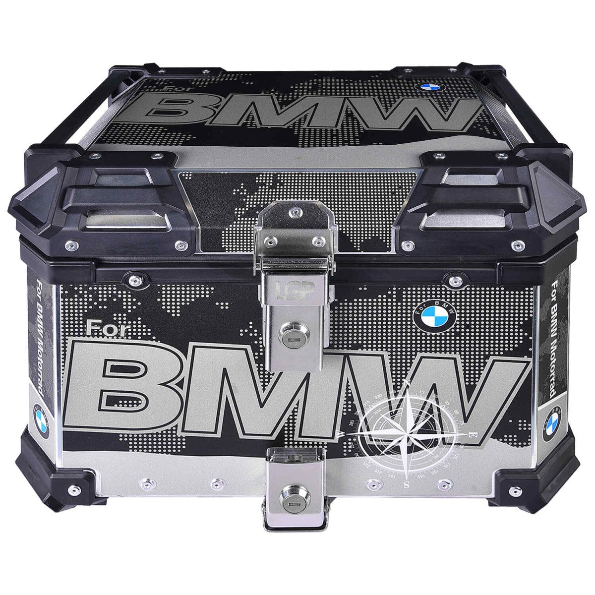LGP TOP BOX 45L BMW DRAW WITH BACKRESTBlack - LGP India