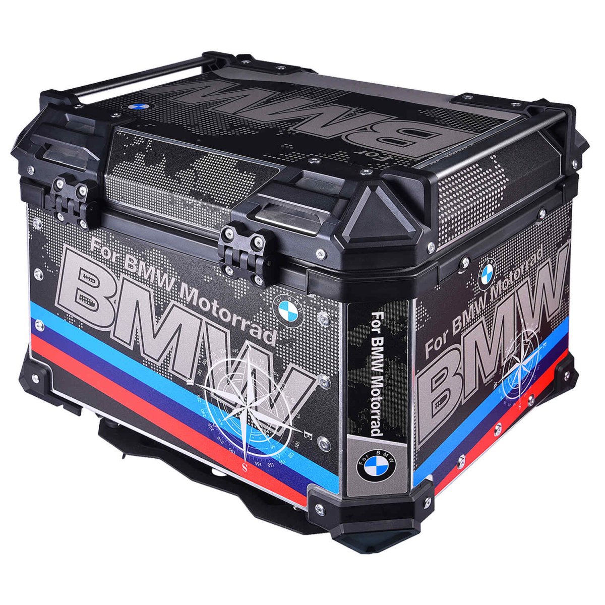 LGP TOP BOX 45L BMW DRAW WITH BACKRESTBlack - LGP India