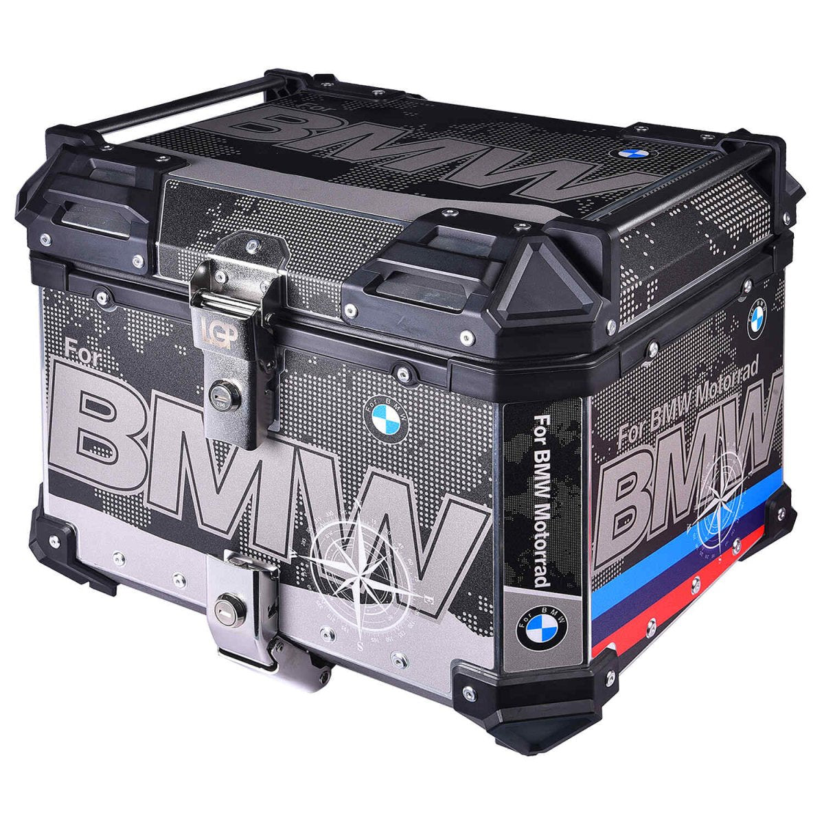 LGP TOP BOX 45L BMW DRAW WITH BACKRESTBlack - LGP India