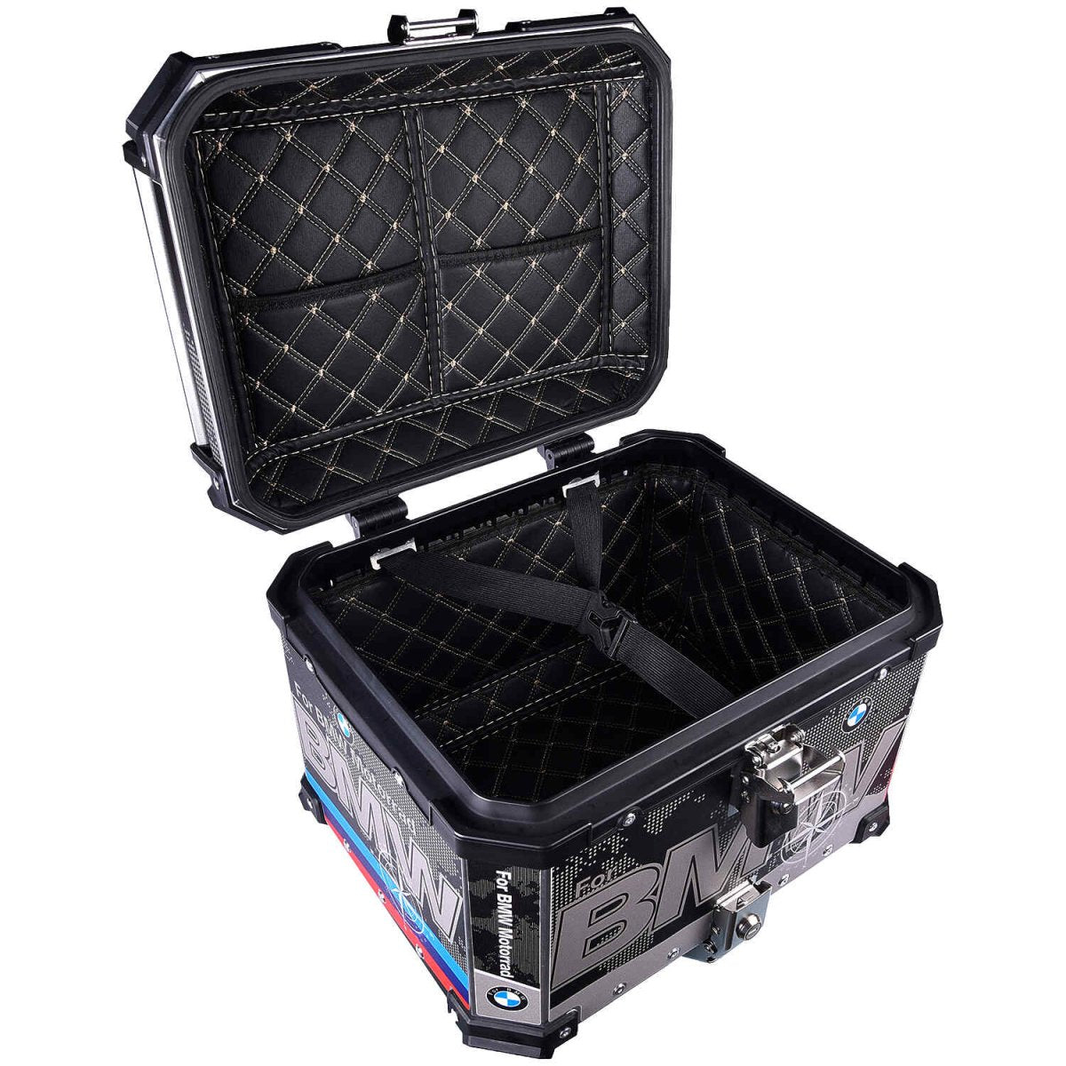 LGP TOP BOX 45L BMW DRAW WITH BACKRESTBlack - LGP India