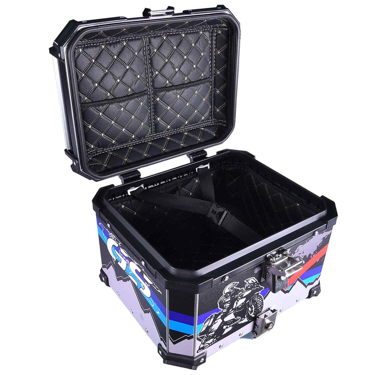 LGP TOP BOX 45L GS ADV WITH BACKRESTBlack - LGP India