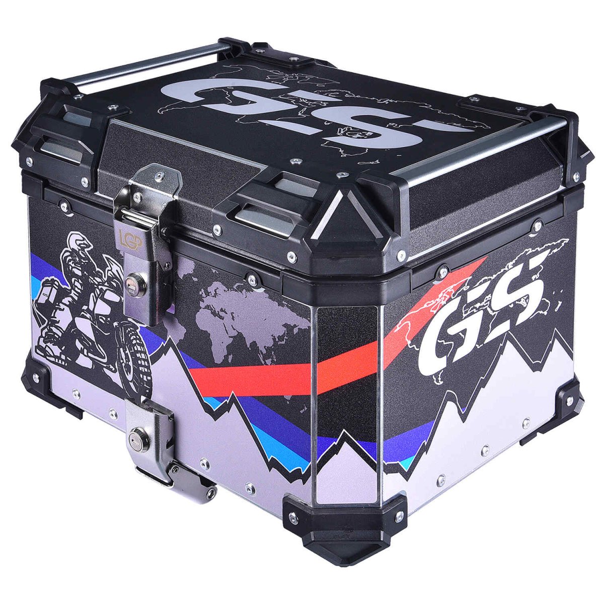 LGP TOP BOX 45L GS ADV WITH BACKRESTBlack - LGP India