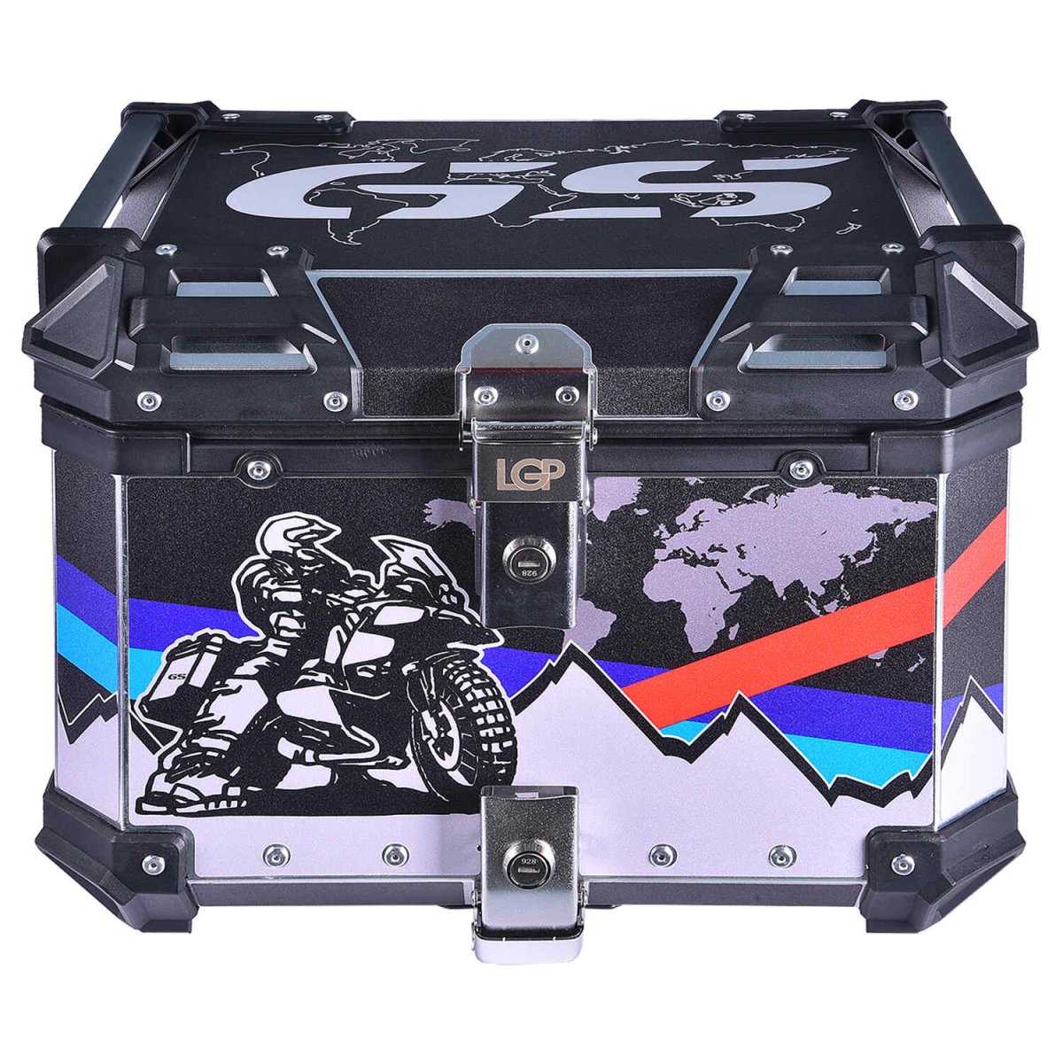 LGP TOP BOX 45L GS ADV WITH BACKRESTBlack - LGP India