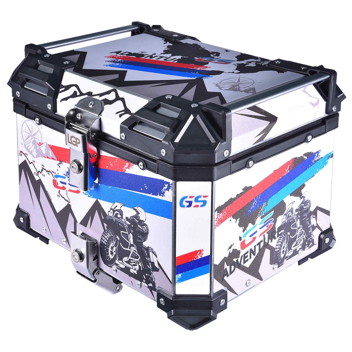 LGP TOP BOX 45L GS ADV WITH BACKRESTBlack - LGP India
