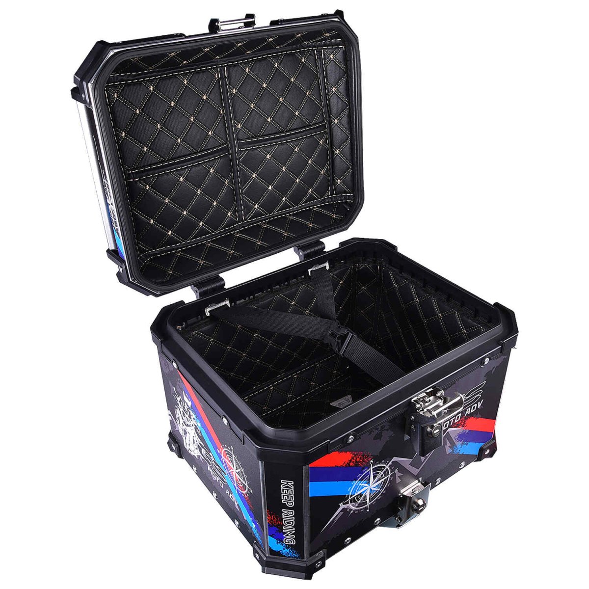 LGP TOP BOX 45L GS MOTO ADV WITH BACKRESTWhite - LGP India