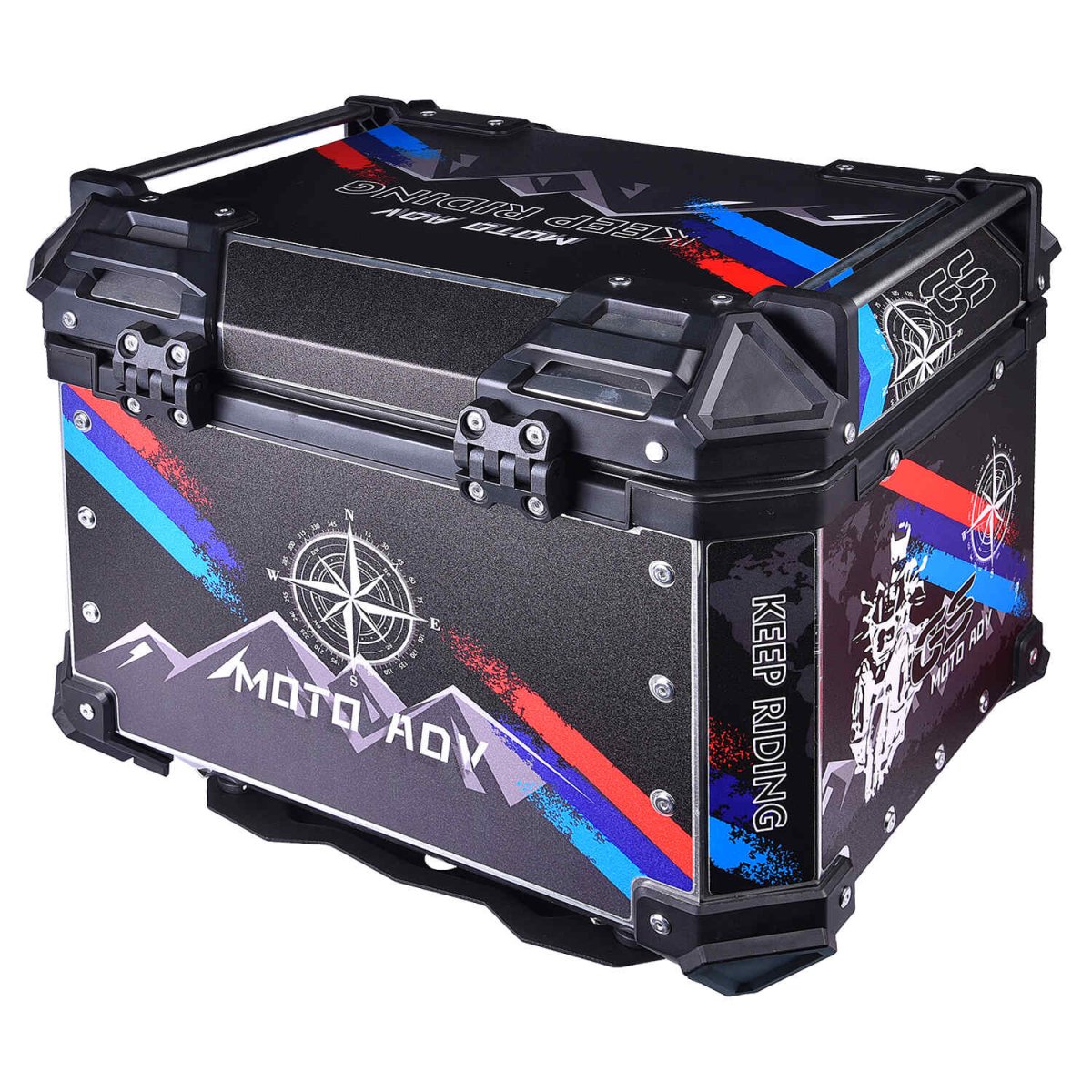 LGP TOP BOX 45L GS MOTO ADV WITH BACKRESTWhite - LGP India
