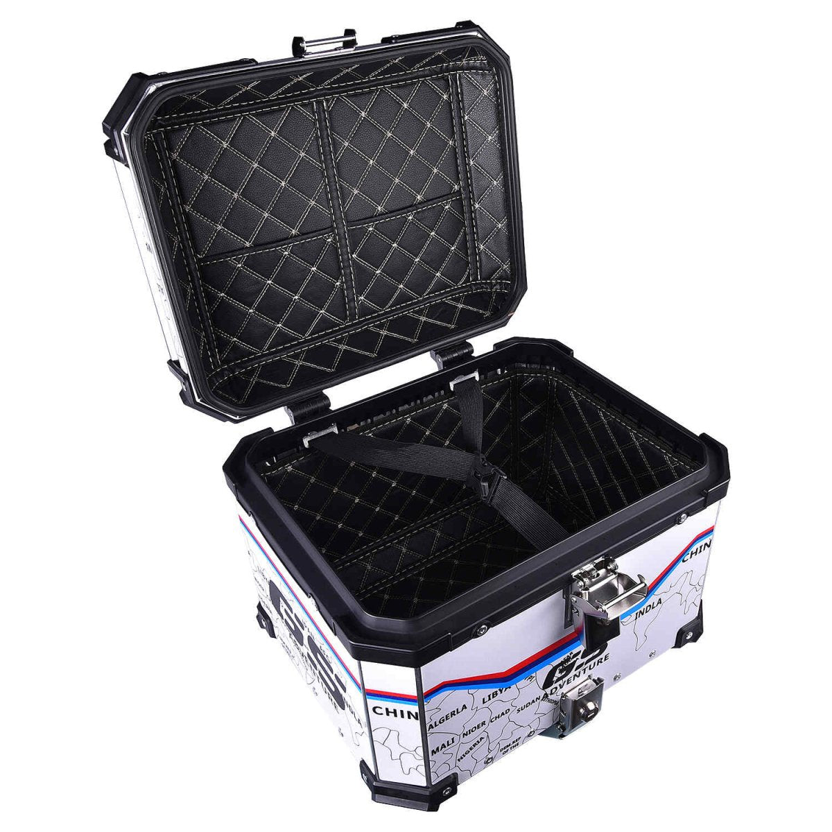 LGP TOP BOX 45L MAP LINE WITH BACKRESTBlack - LGP India