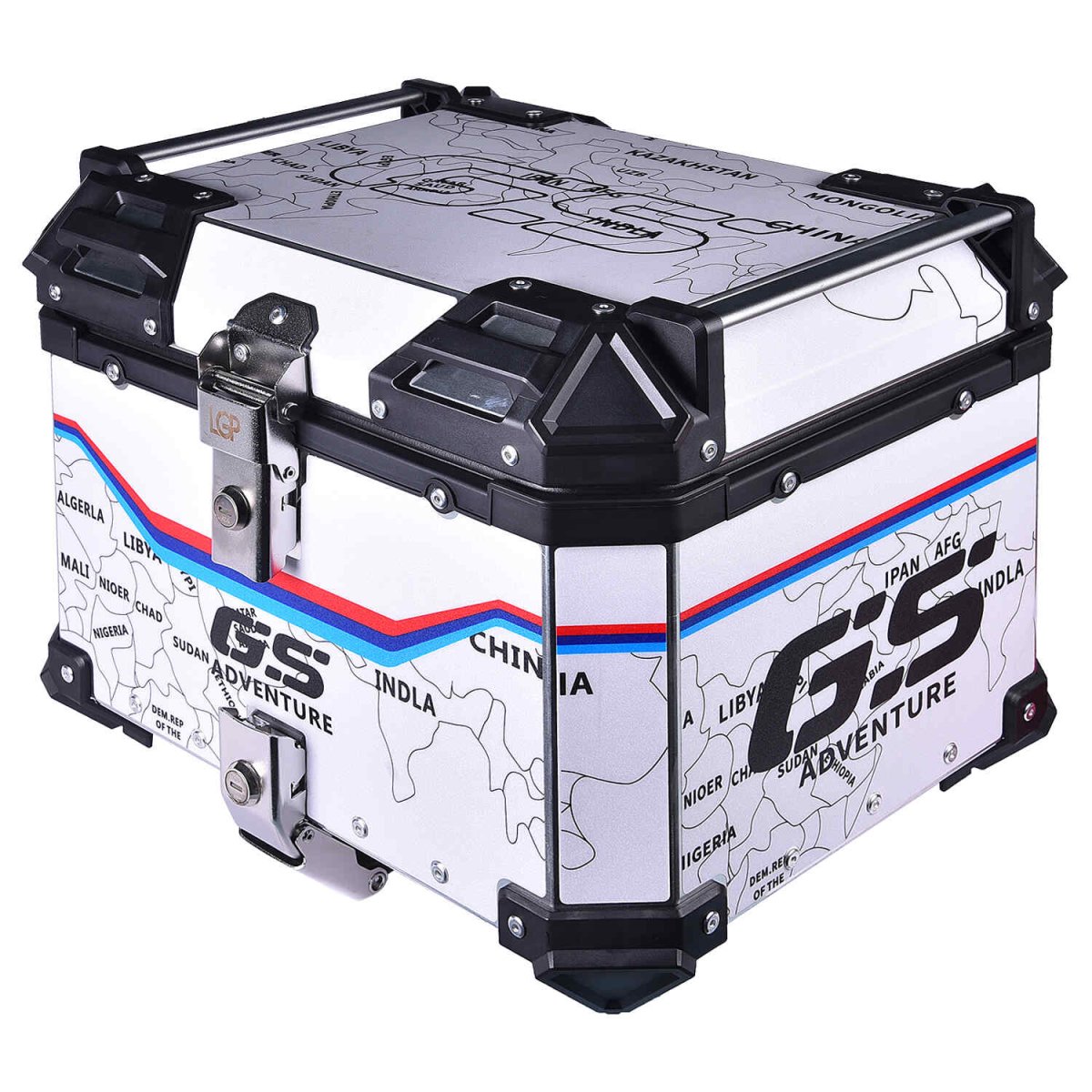 LGP TOP BOX 45L MAP LINE WITH BACKRESTWhite - LGP India