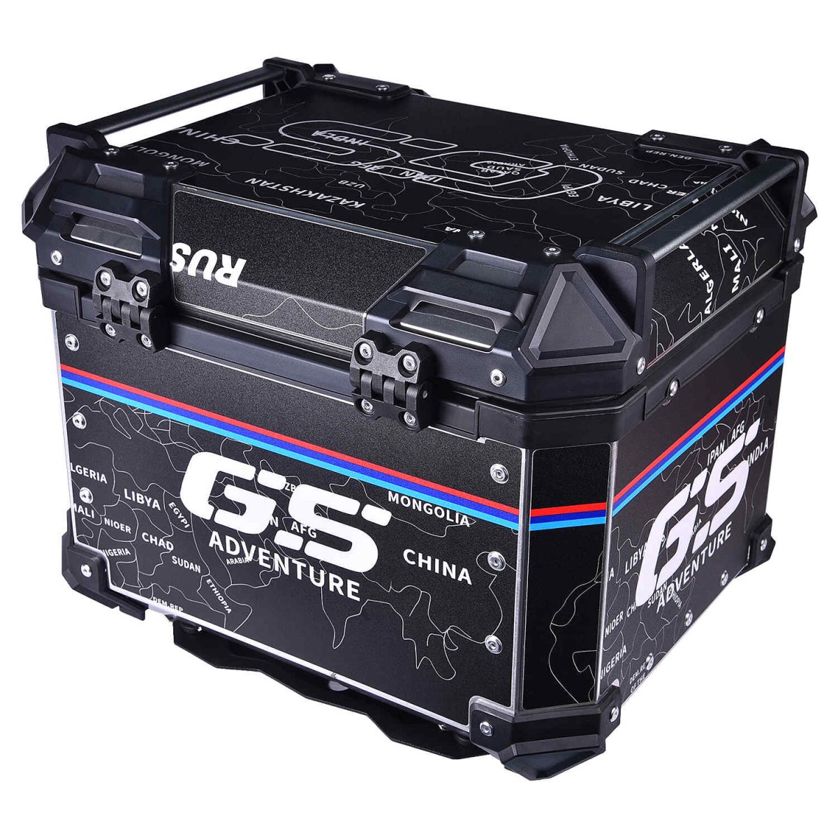 LGP TOP BOX 45L MAP LINE WITH BACKRESTBlack - LGP India