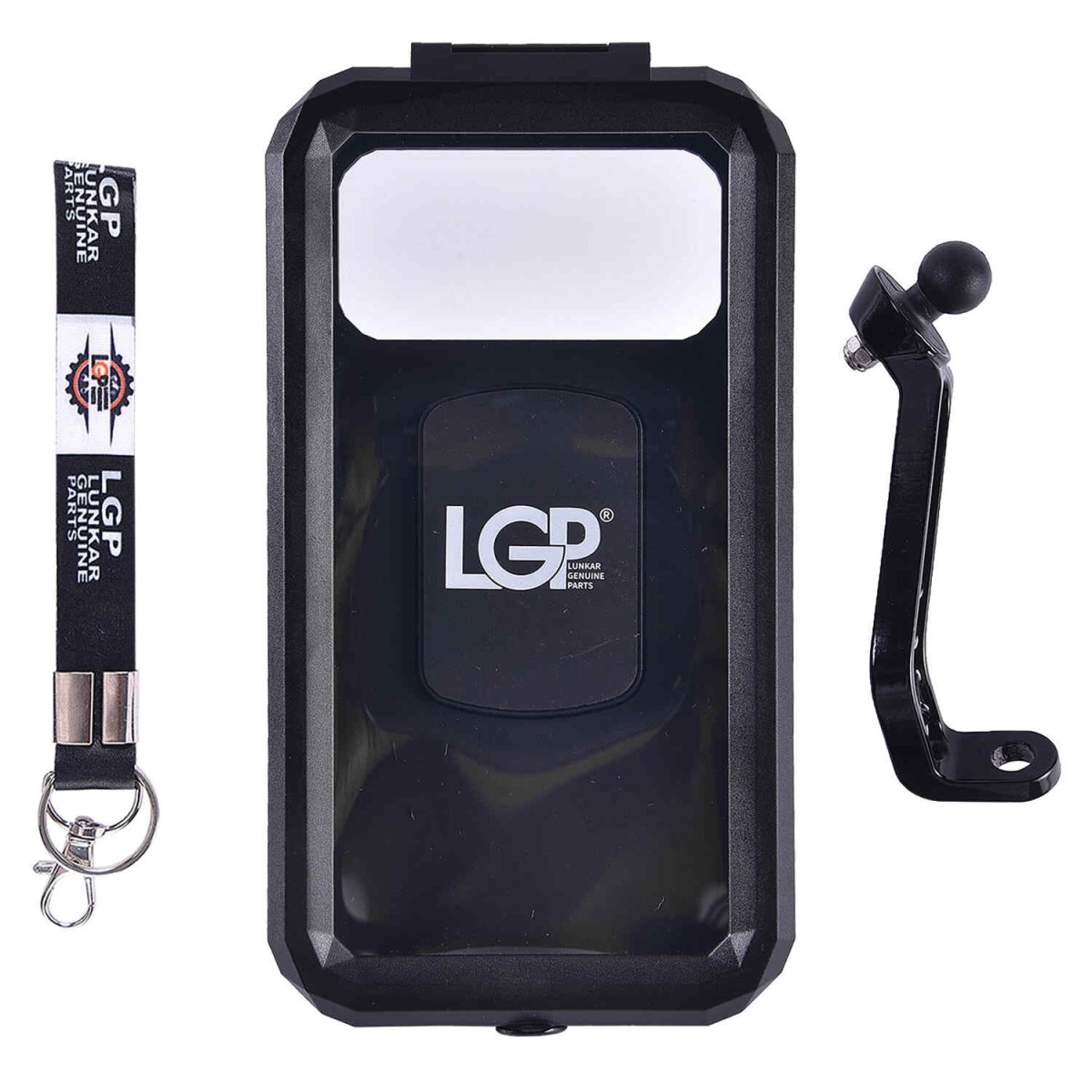 LGP Waterproof Bike Mobile Holder Rainproof Phone Mount with 360° RotationMIRROR FITTING - LGP India