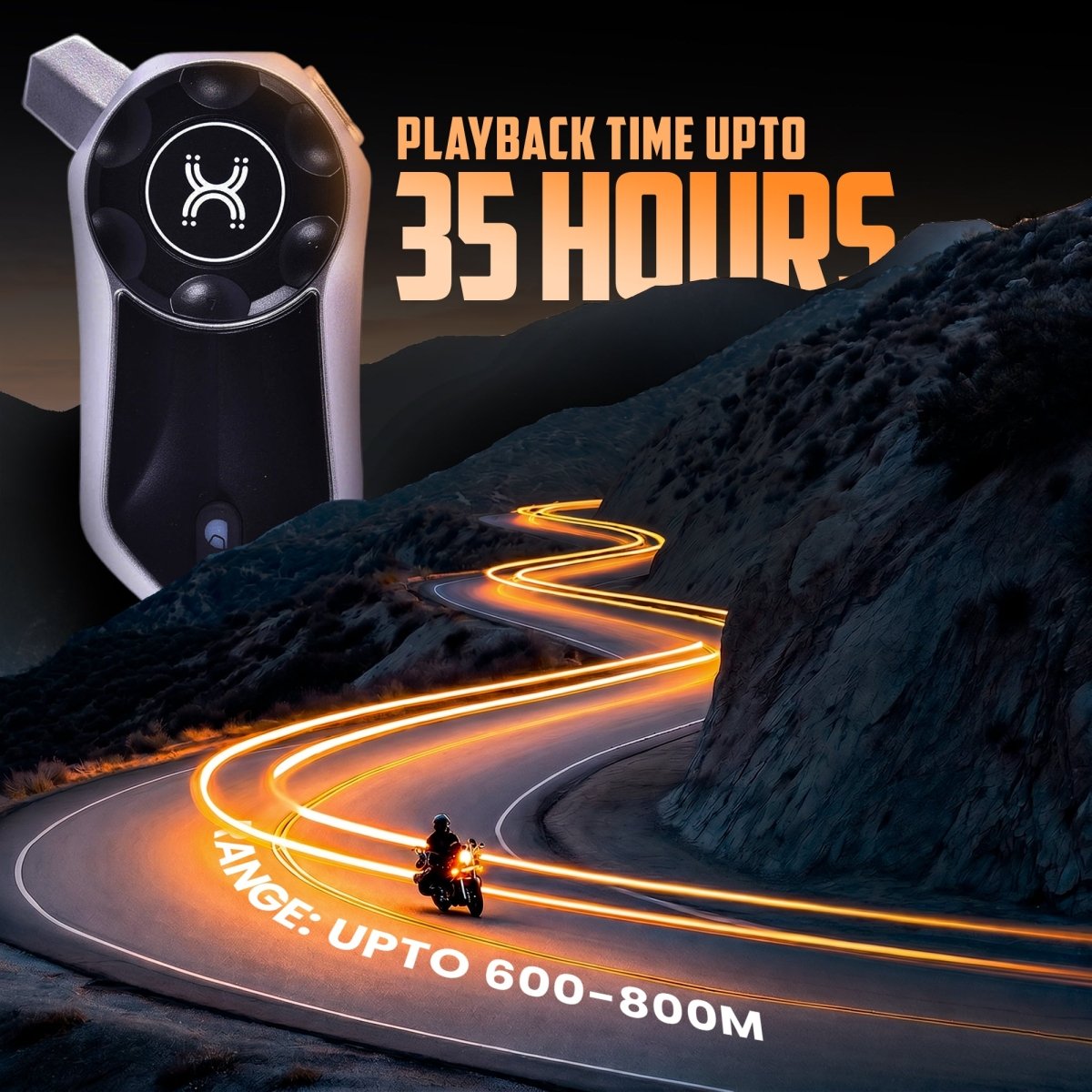 LGP X30 Pro Bluetooth Mesh Intercom, Advanced Motorcycle CommunicationSilver - LGP India