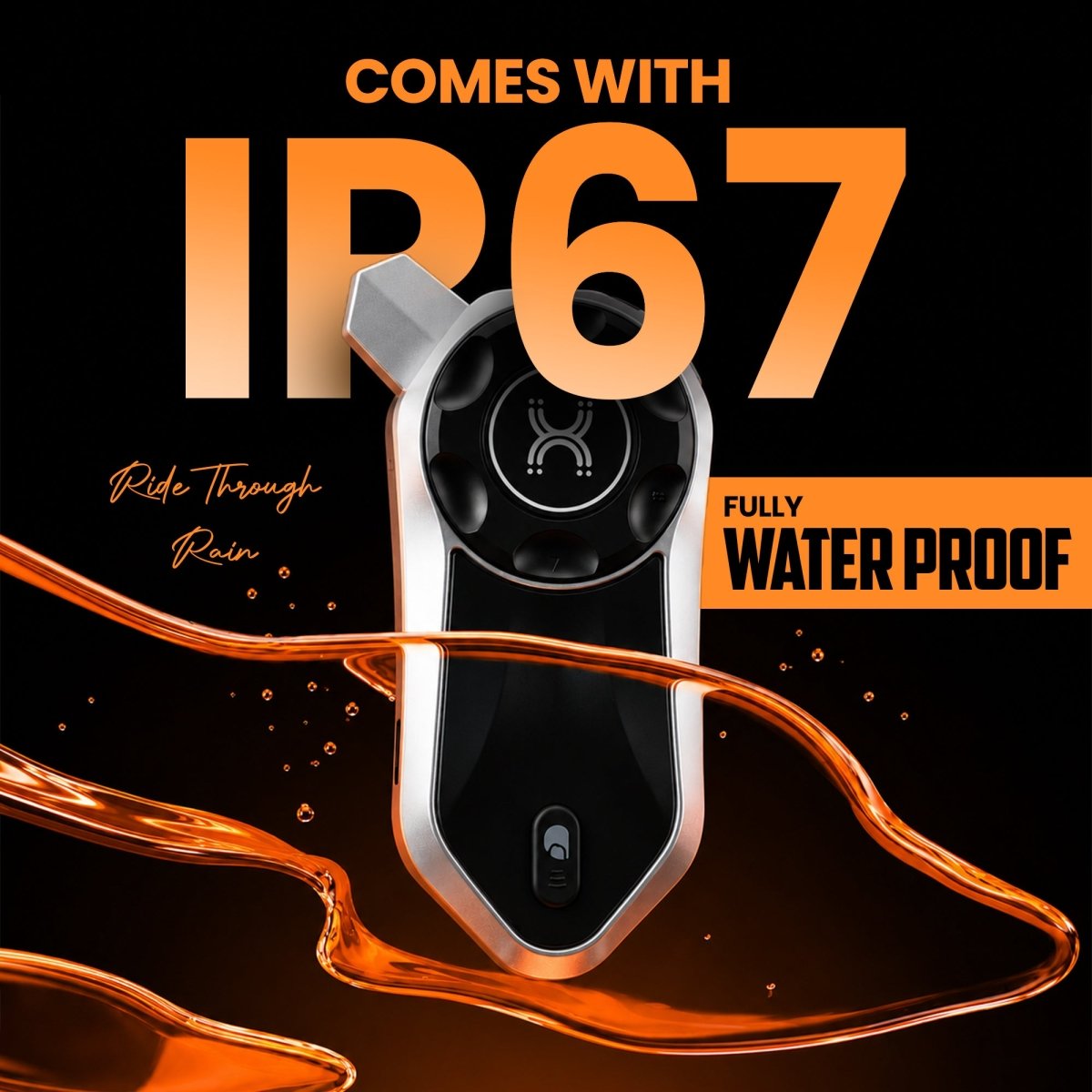 LGP X30 Pro Bluetooth Mesh Intercom, Advanced Motorcycle CommunicationSilver - LGP India