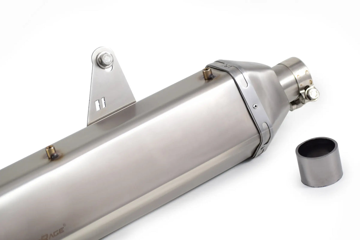 RE Himalayan 411 Brushed Steel Finish (Matte) PoweRage Performance Slip on Exhaust