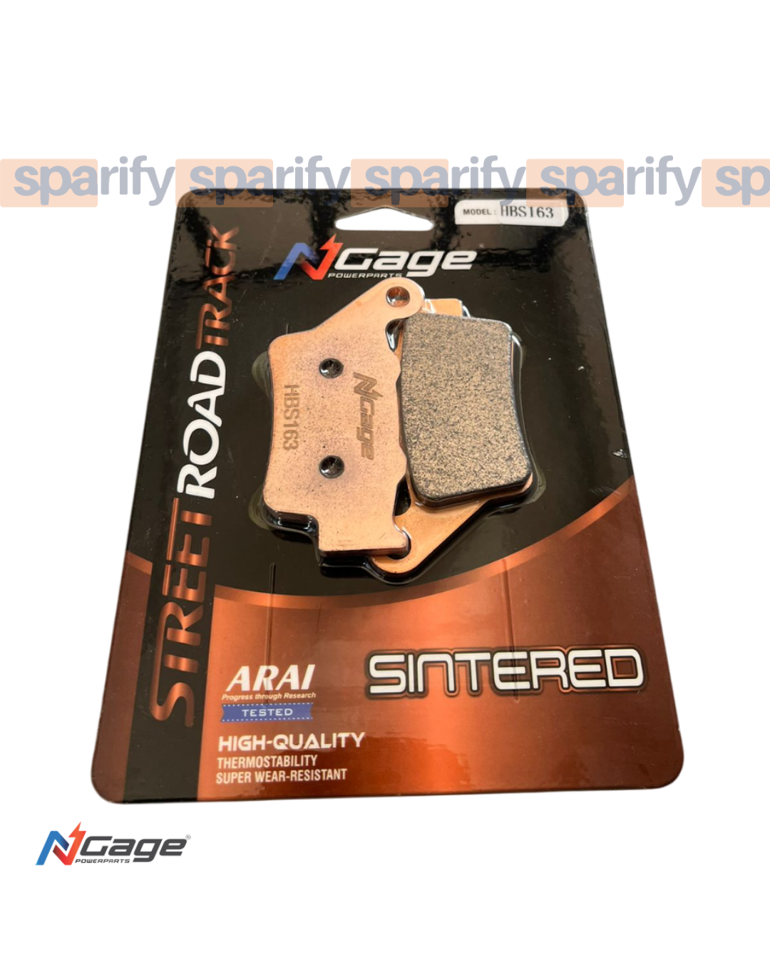 RE HIMALAYAN 411-450 , GUERRILLA 450 | rear sintered brake pads | NGAGE POWERPARTS - ARAI Certified for Extreme Performance