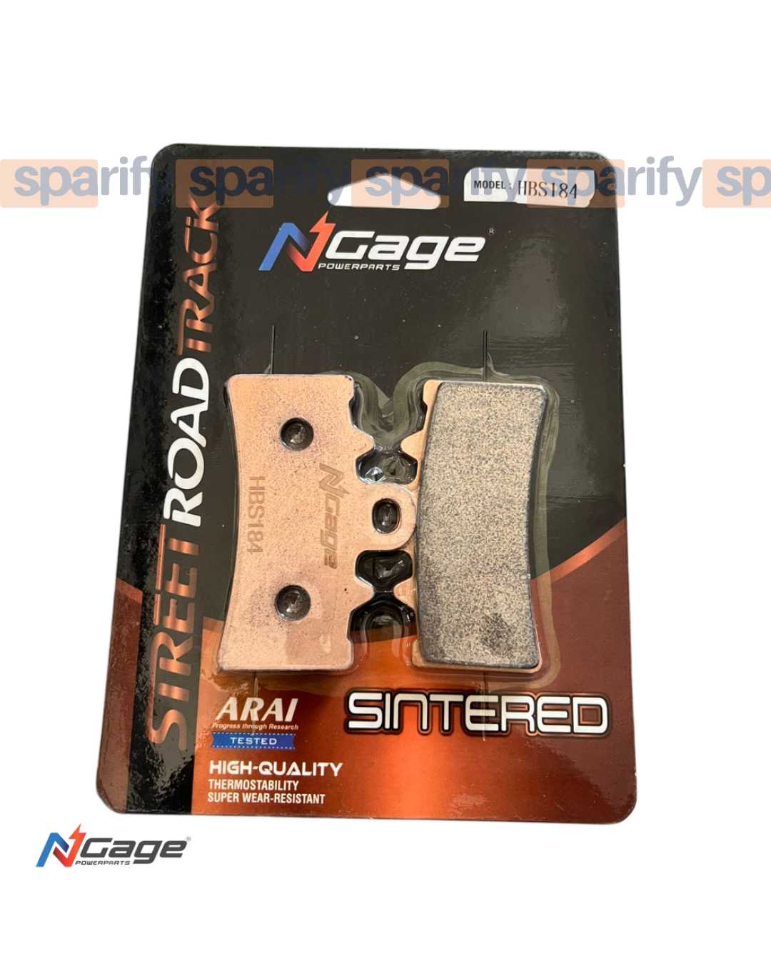 KTM DUKE/RC 125-200-250-390 | front sintered brake pads | NGAGE POWERPARTS - ARAI Certified for Extreme Performance