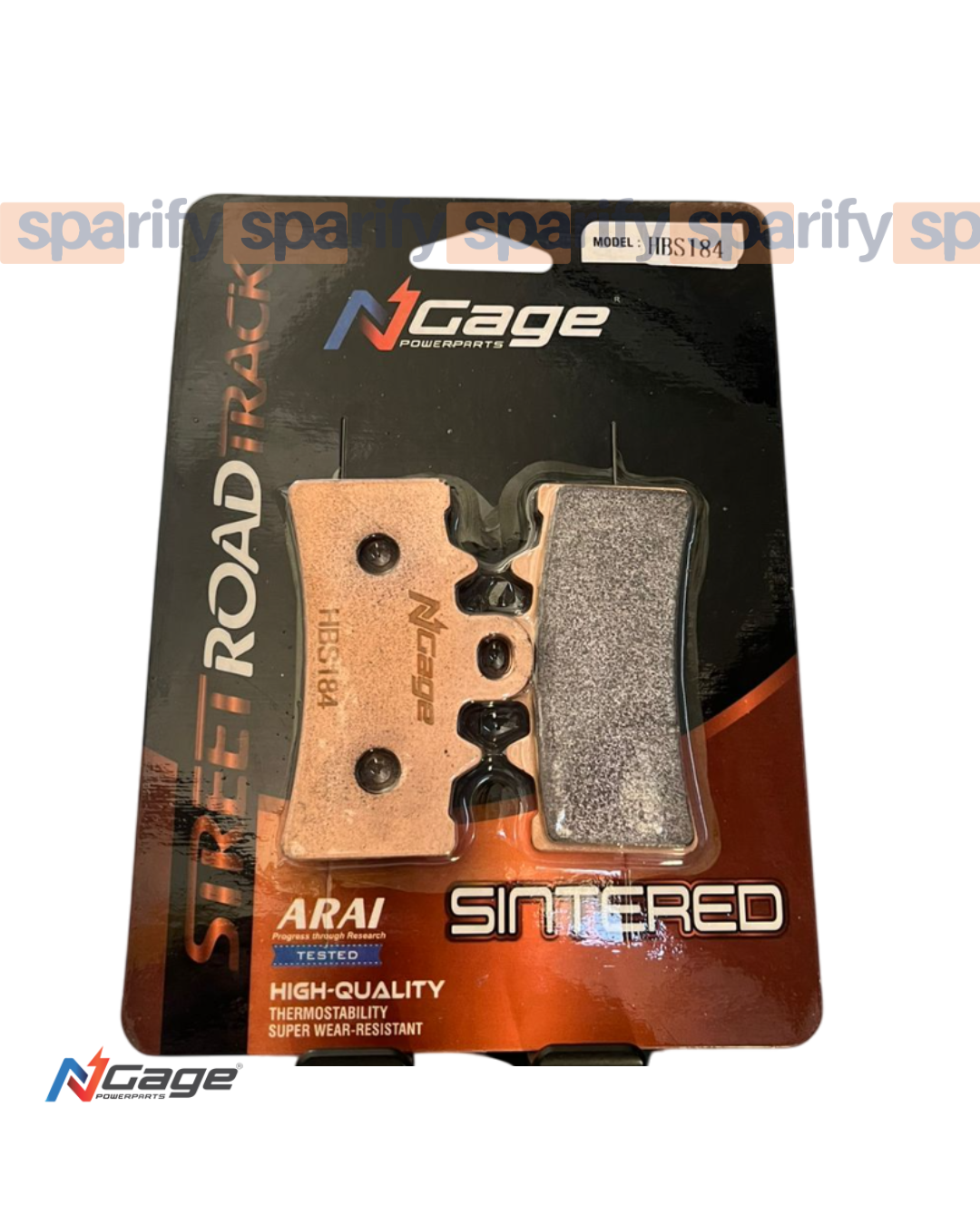 BMW - TVS (310 R/GS/RR)| front sintered brake pads | NGAGE POWERPARTS - ARAI Certified for Extreme Performance