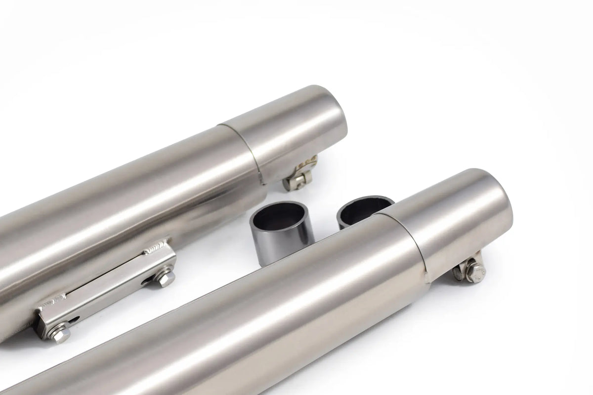 RE Interceptor 650 / Continental GT 650 - Brushed Steel Finish Matte (Long Type) PoweRage Performance Slip on Exhaust