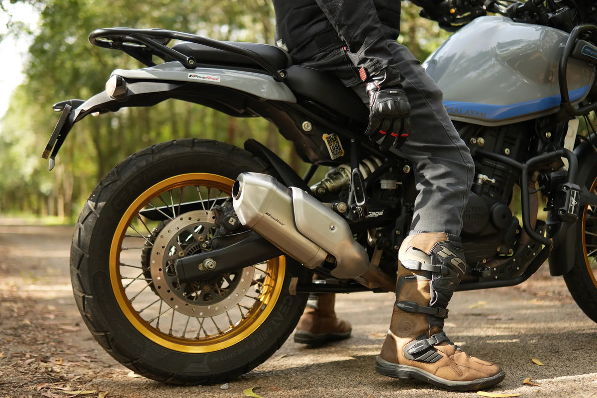 Royal Enfield Himalayan 450 PoweRage Performance Slip-On Exhaust with bend pipe