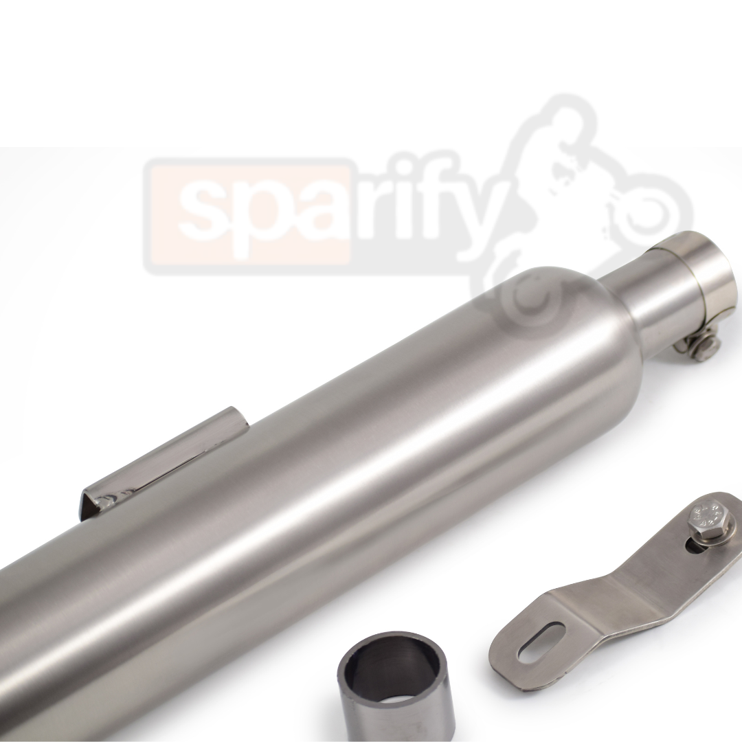 Royal Enfield Classic 350 / 500 Silver Matte Finish (Short Type) Powerage Performance Exhaust