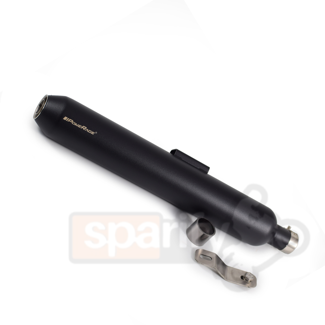 Royal Enfield Classic 350 / 500 Black Matte Finish (Short Type) Powerage Performance Exhaust