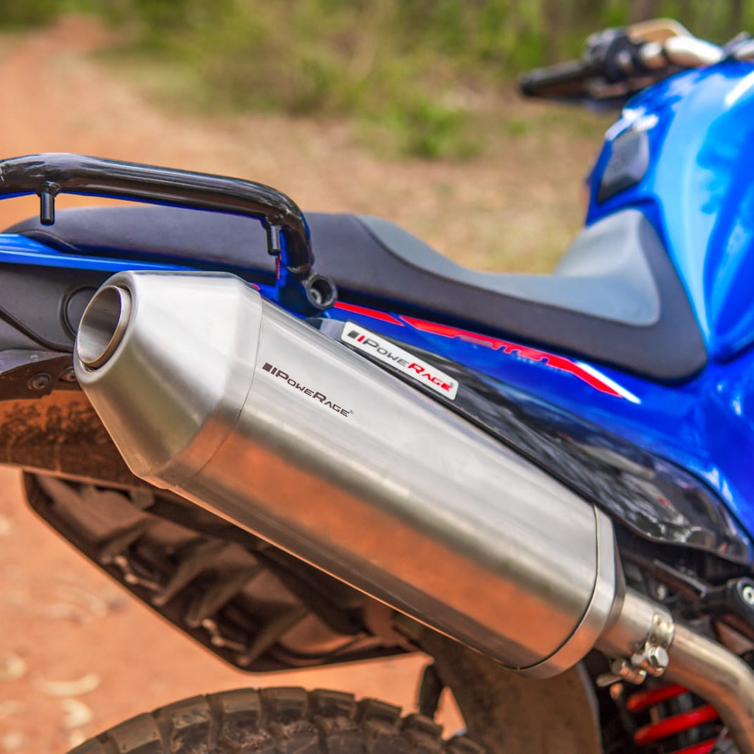 Hero Xpulse 210 Powerage Performance Slip-On Exhaust | Brushed Steel Finish