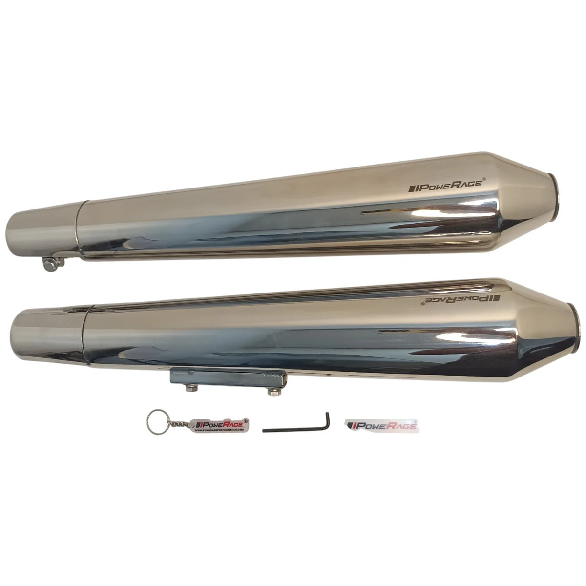 Royal Enfield Continental GT 650 / Interceptor 650 Twins Polish Finish - Long Type PoweRage Performance Slip-On Exhaust