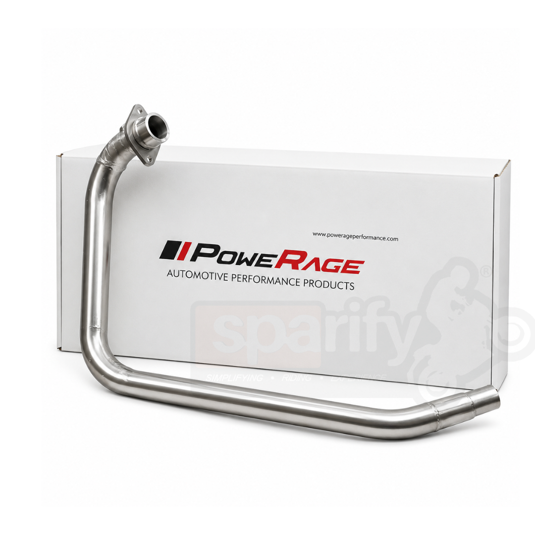 Himalayan 411 Powerage Performance Headers Pipe Brushed Steel Finish - Powerage