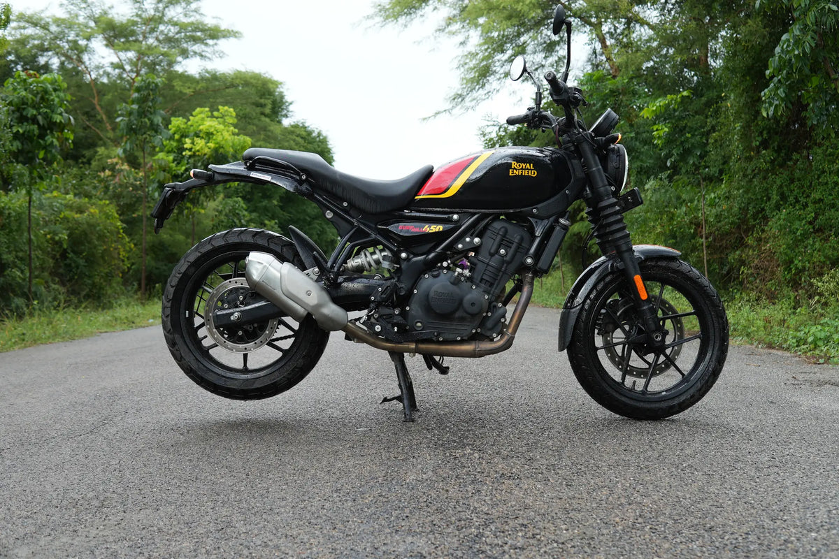 RE Guerilla 450 - Brushed Steel Finish (Matte) PoweRage Performance Slip on Exhaust