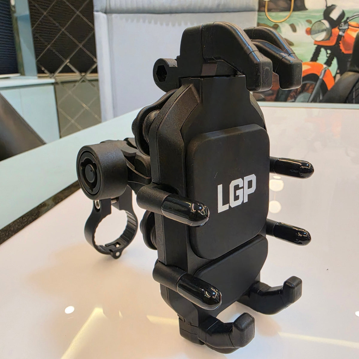 LGP 1313 vibration damper phone holder for motorcycle handlebar