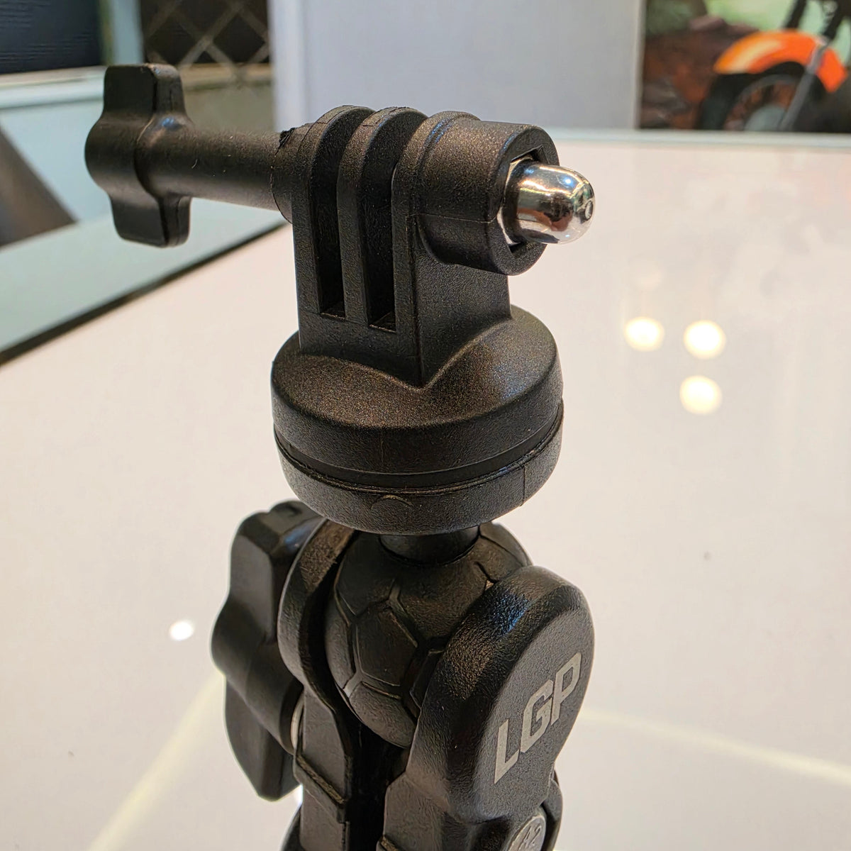 LGP bike mirror mount camera holder assembled