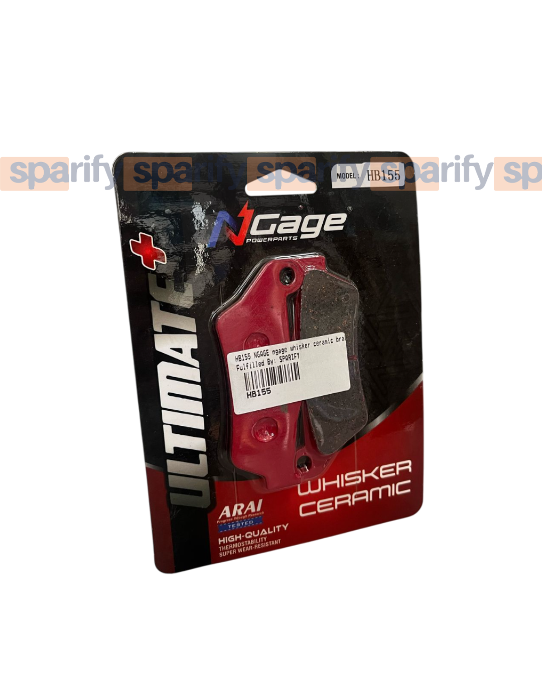 PULSAR 220 F | front whisker ceramic Ultimate + brake pads | NGAGE POWERPARTS