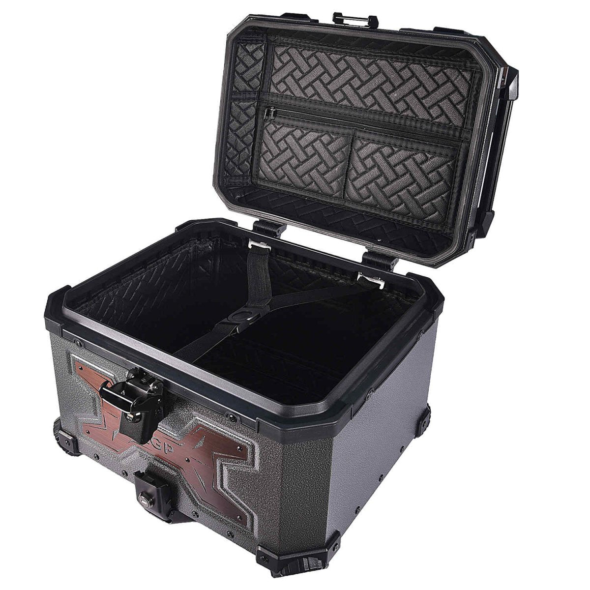 TOP BOX 45L GRAY WRINKLES COPPER W/REST - LGP India