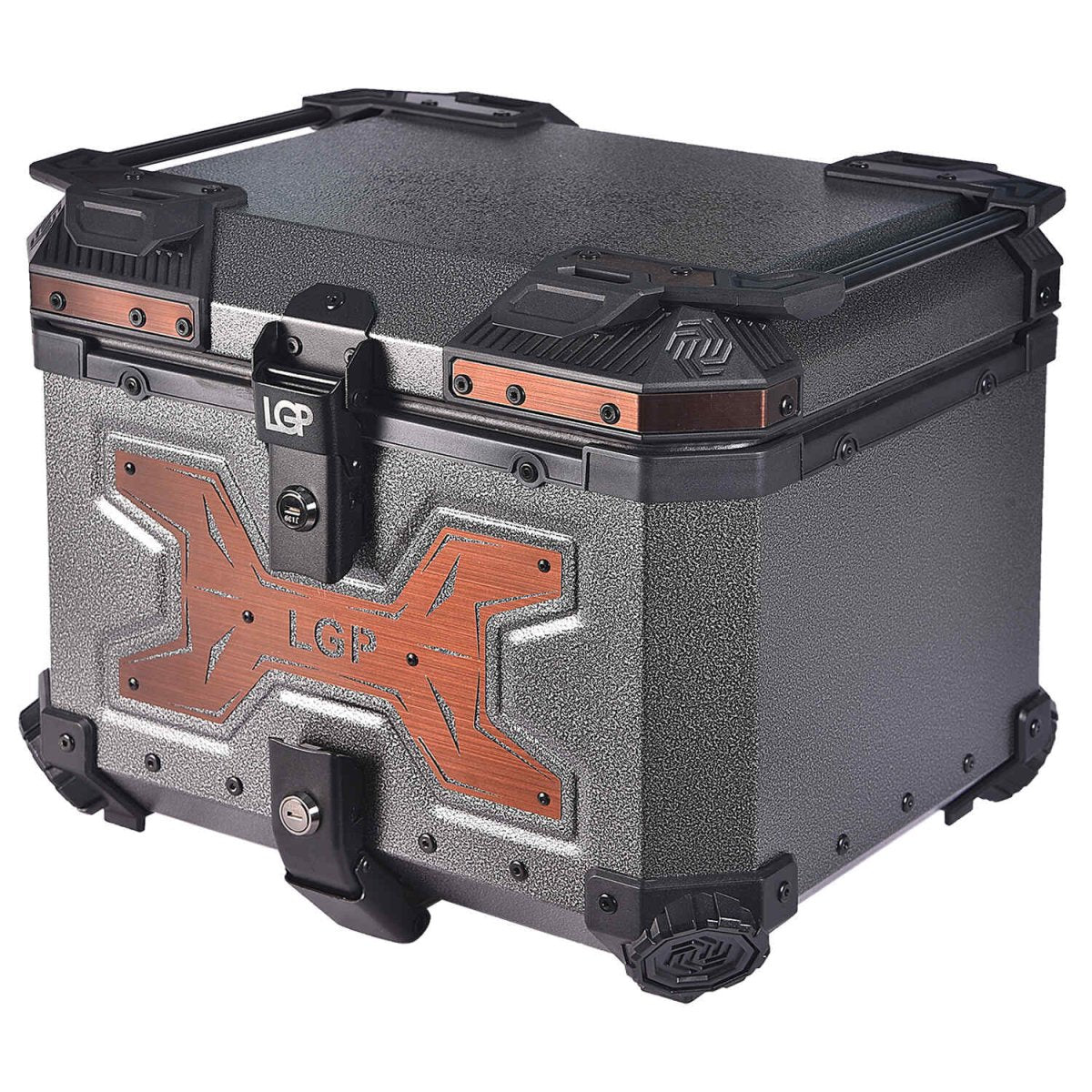 TOP BOX 45L GRAY WRINKLES COPPER W/REST - LGP India
