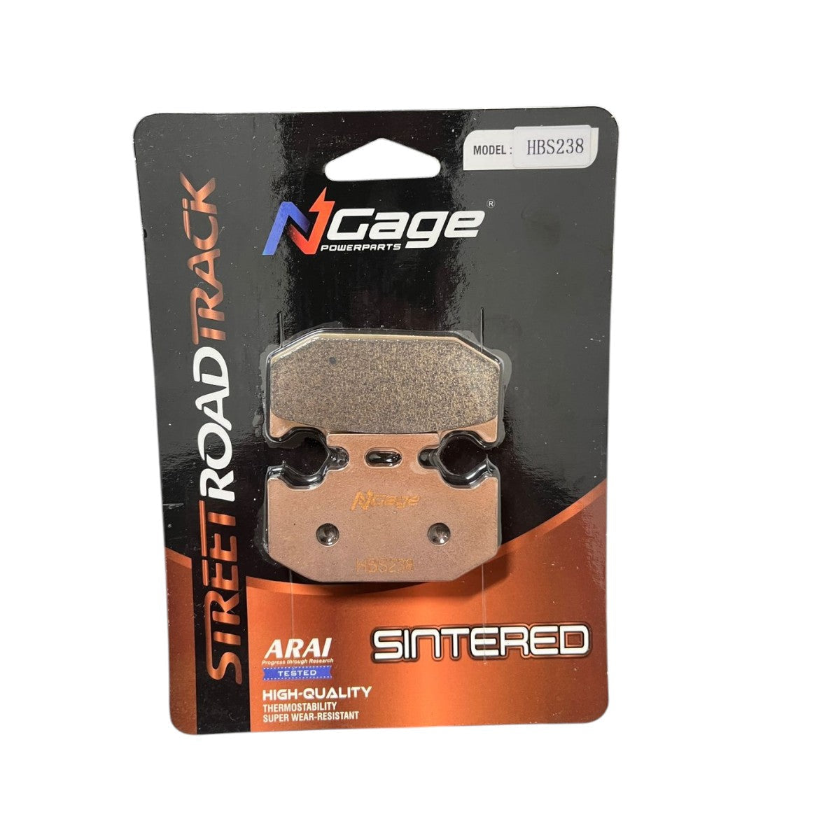 YAMAHA R15 V3 - V4 - MT15 V1 V2 | REAR sintered brake pads | NGAGE POWERPARTS - ARAI Certified for Extreme Performance