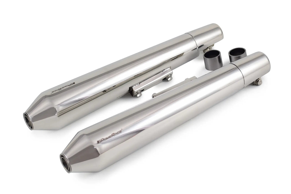 Royal Enfield Continental GT 650 / Interceptor 650 Twins Polish Finish - Long Type PoweRage Performance Slip-On Exhaust